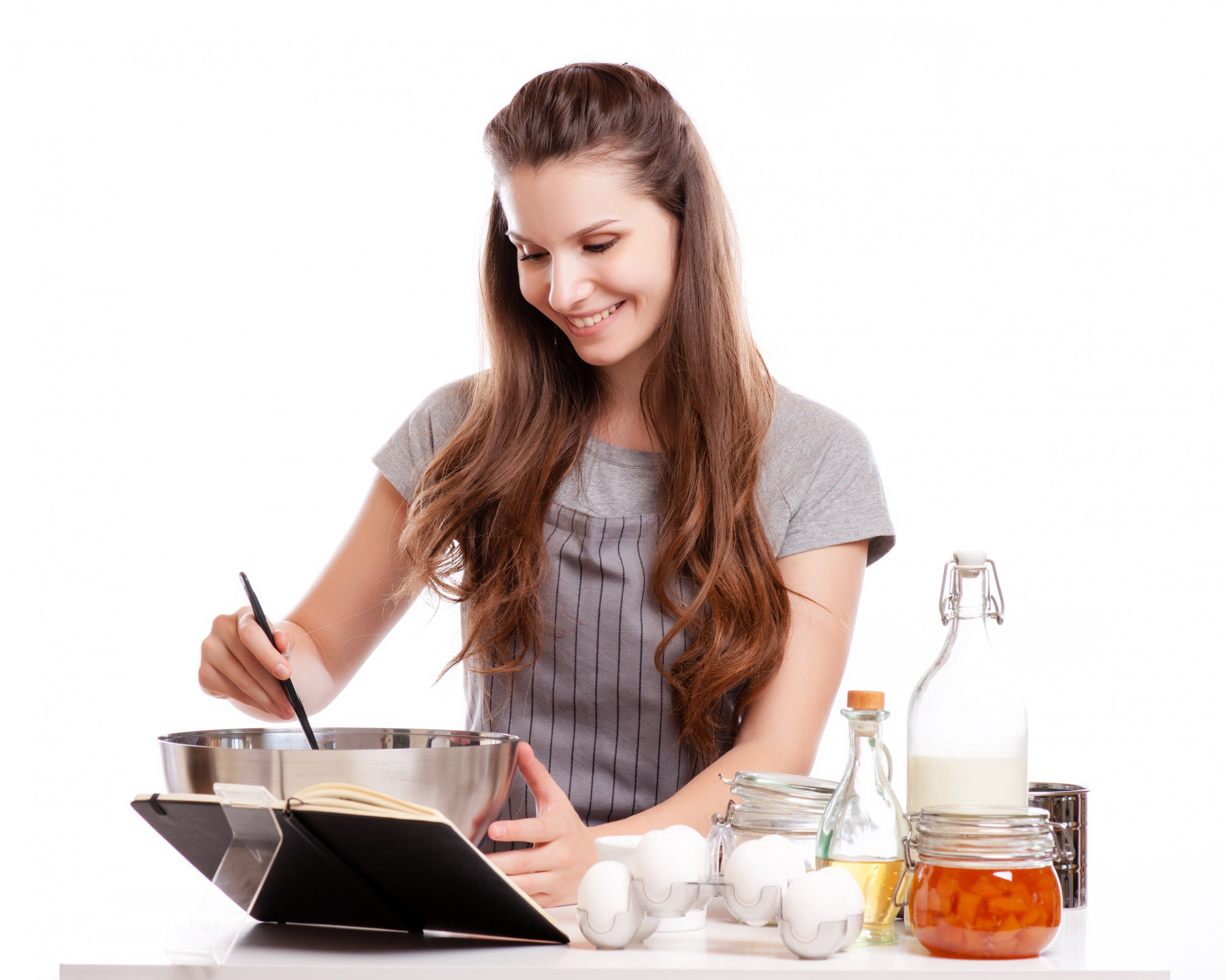 Cliente in cucina durante lezione live